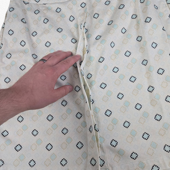 Y2K Vintage White Pastel Geometric Print Shorts Skirt LizGolf Skort Size 10 - Picture 4 of 9